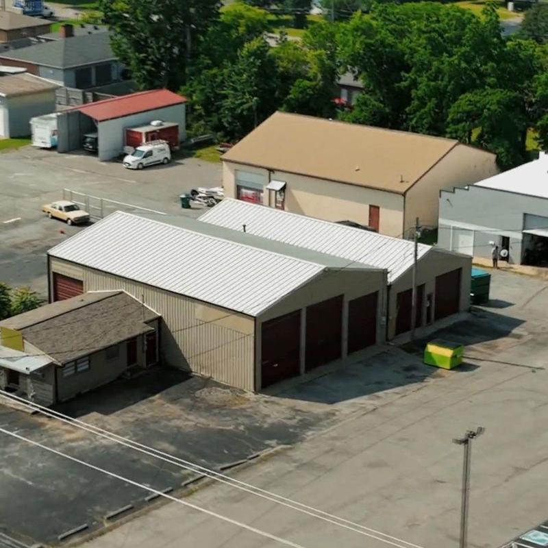 Commercial metal roof and flashing hail damage inspection