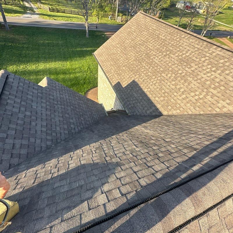 Asphalt shingle roof with hail damage inspection in Lebanon
