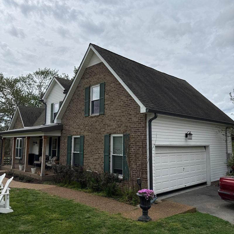 Asphalt shingle roof with hail damage inspection in Thompson's Station