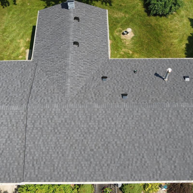 CertainTeed Landmark Pro shingle roof installation, gray CertainTeed Landmark Pro shingle roof installation, gray