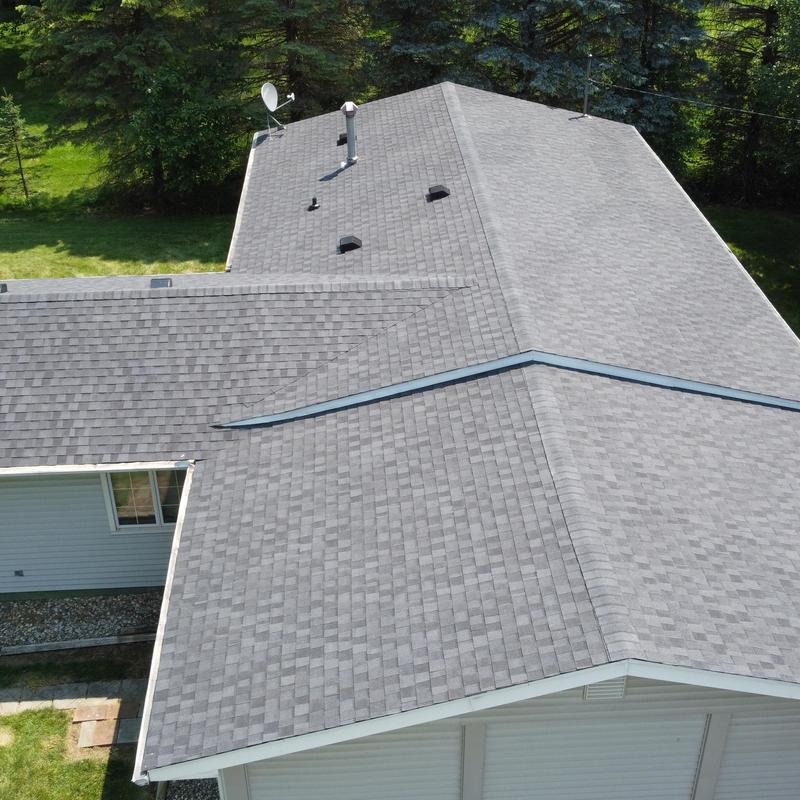 CertainTeed Landmark Pro shingle roof installation, gray CertainTeed Landmark Pro shingle roof installation, gray