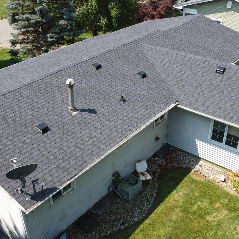 CertainTeed Landmark Pro roofing installation in Moire Black CertainTeed Landmark Pro roofing installation in Moire Black