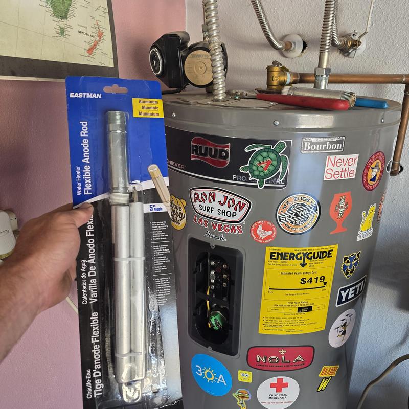 50 gallon electric water heater with anode rod replacement