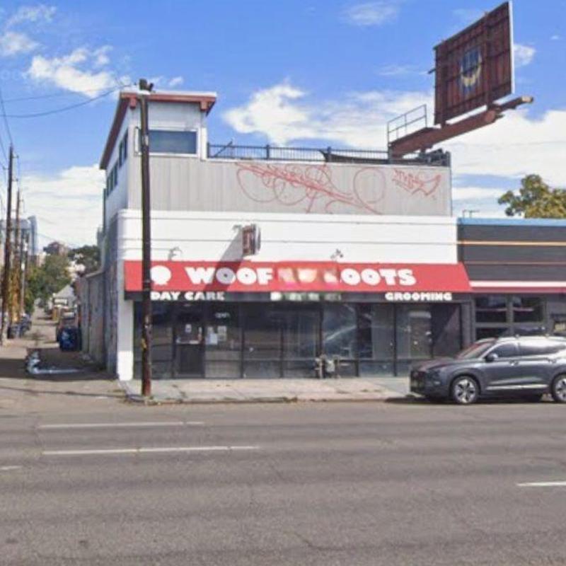 Flat roof leak inspection at dog daycare building Flat roof leak inspection at dog daycare building