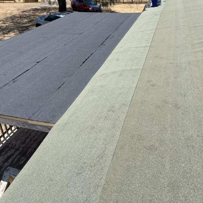 Asphalt roof underlayment and new membrane installation