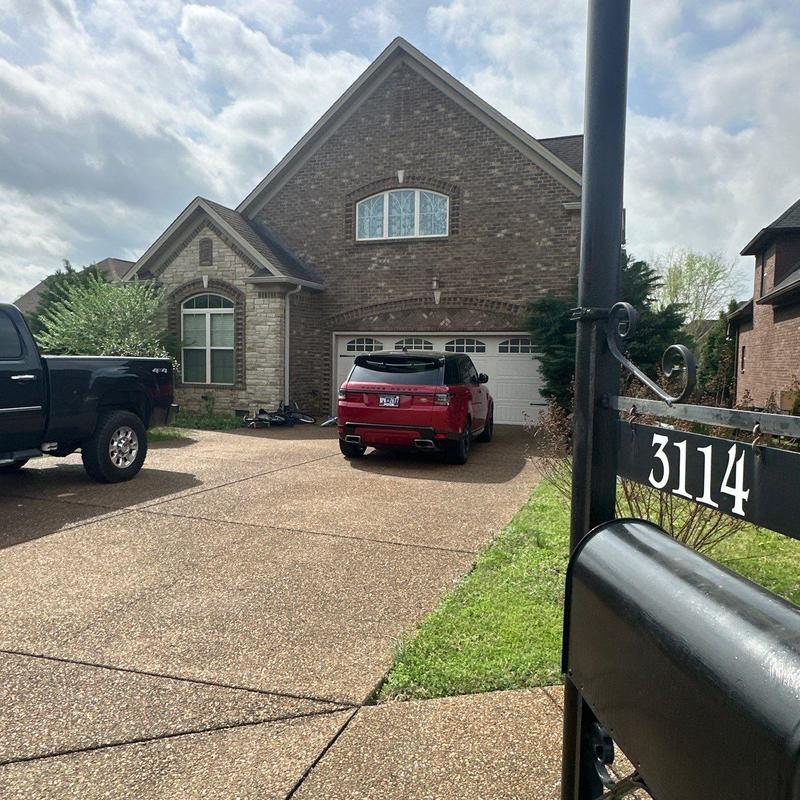 Asphalt shingle roof inspection with hail damage
