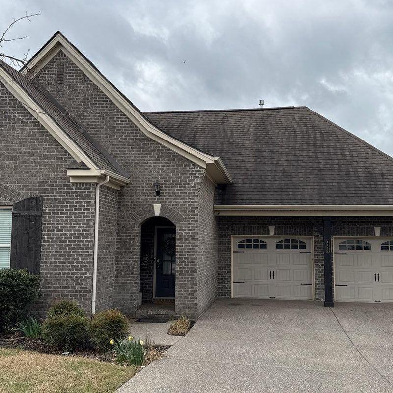 Asphalt shingle roof hail damage inspection