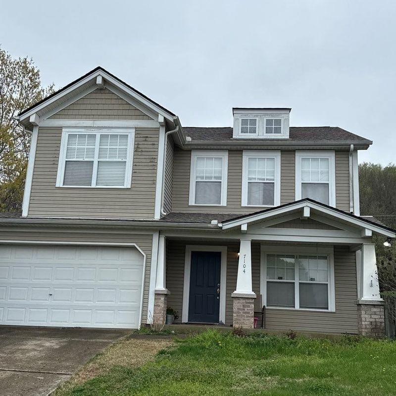 Roof shingles with hail damage and ventilation check