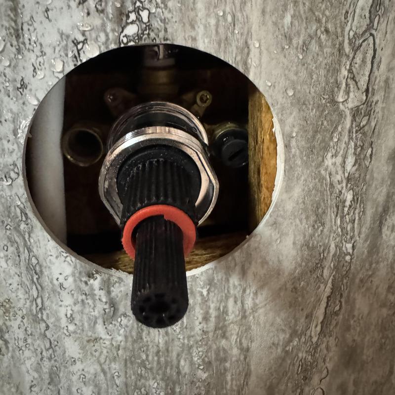 Jacuzzi shower valve stem leaking inside wall