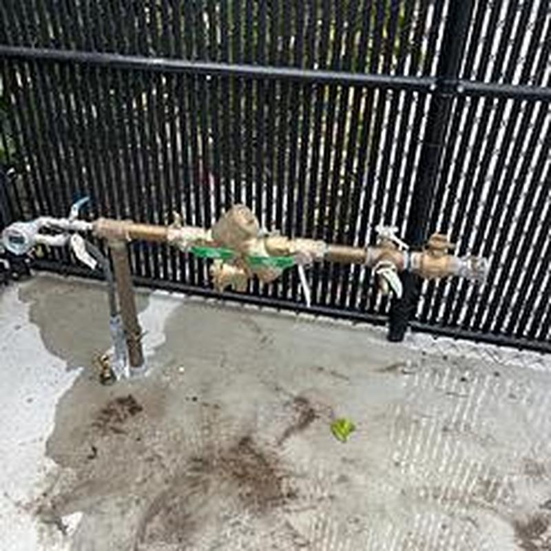 Wilkins 975XL2 RP Backflow preventer installation outdoors