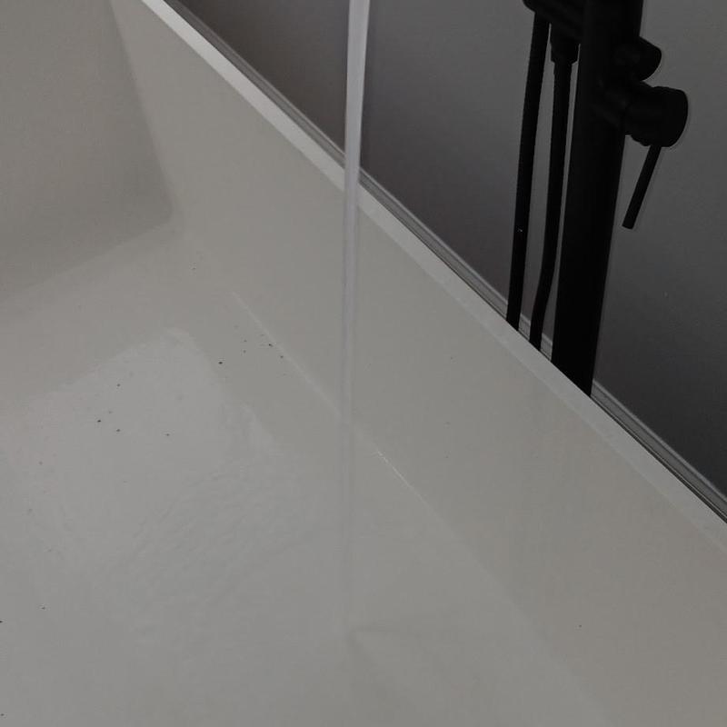 Black bathtub faucet cartridge replacement with water flow