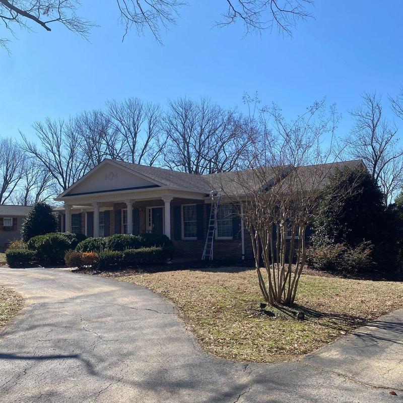 Asphalt shingle roof with inspection ladder in Murfreesboro