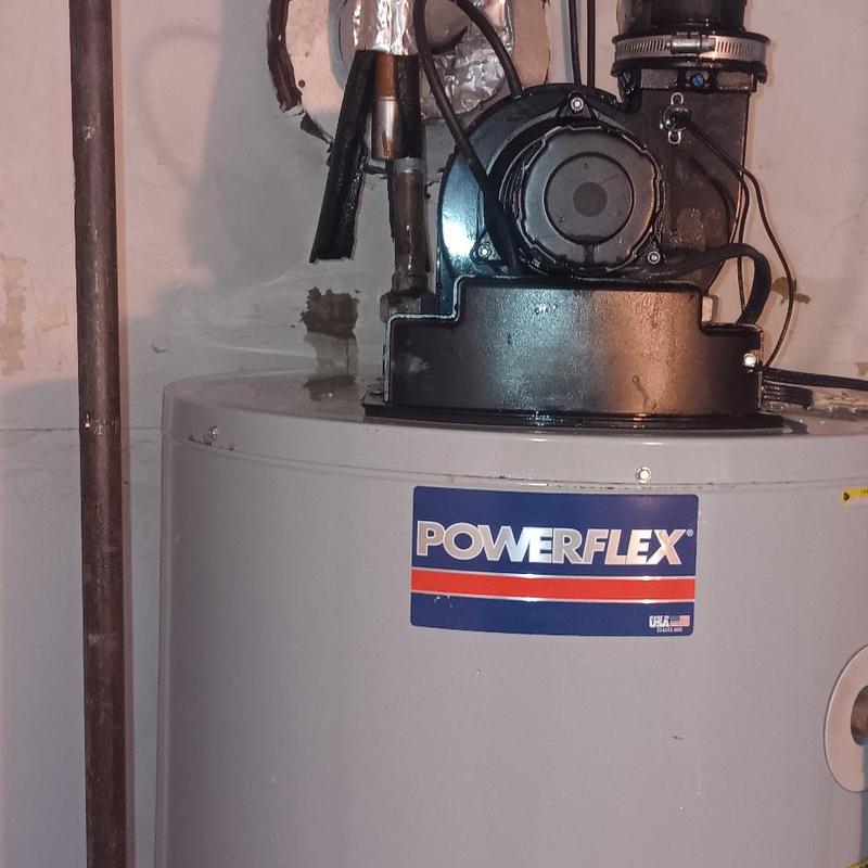 Water heater pump and motor installation in basement