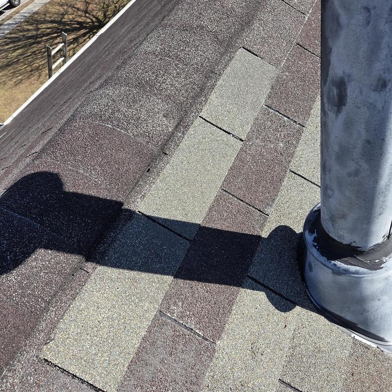 Ridge cap shingles replacement and vent pipe caulking