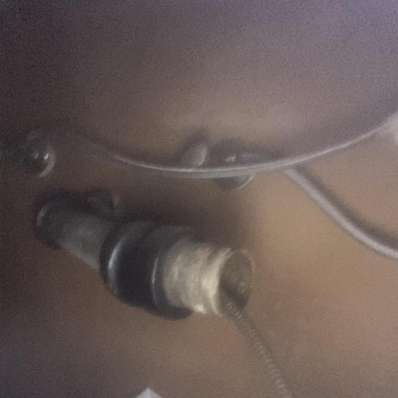 Kitchen sink drain pipe with snaking machine cable