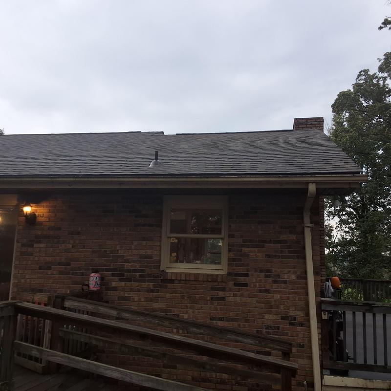 Weathered Wood shingles on residential roof exterior