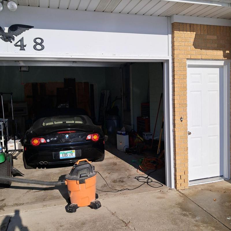 Overhead garage door frame wood replacement Overhead garage door frame wood replacement