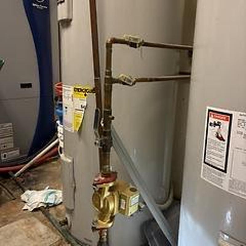 40 gallon electric water heater with copper piping