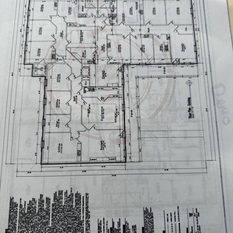 Office wall layout blueprint for State Farm remodel Office wall layout blueprint for State Farm remodel