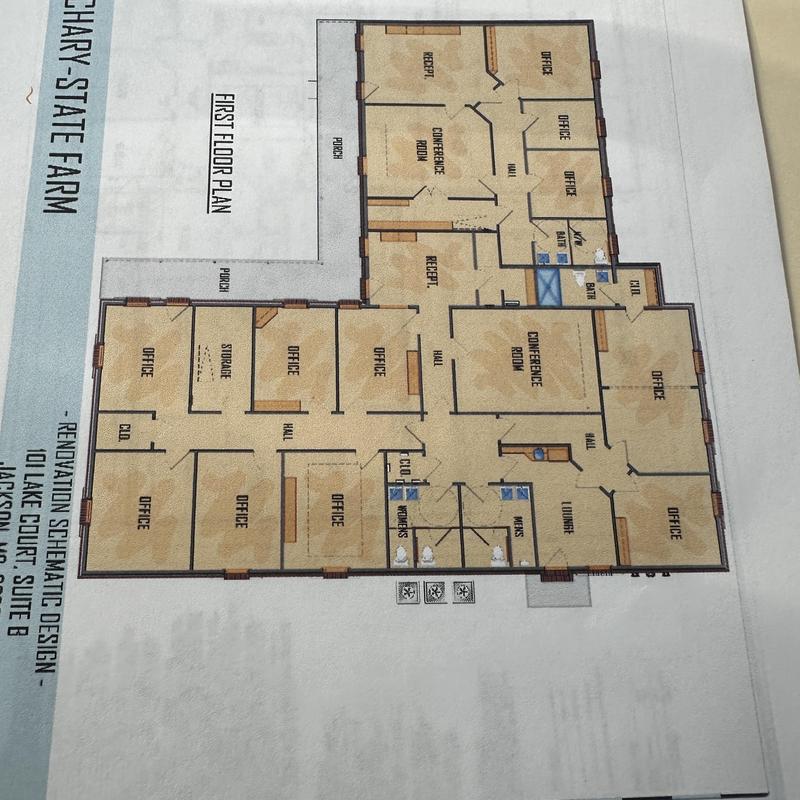 Office space remodeling floor plan with plumbing and electrical Office space remodeling floor plan with plumbing and electrical
