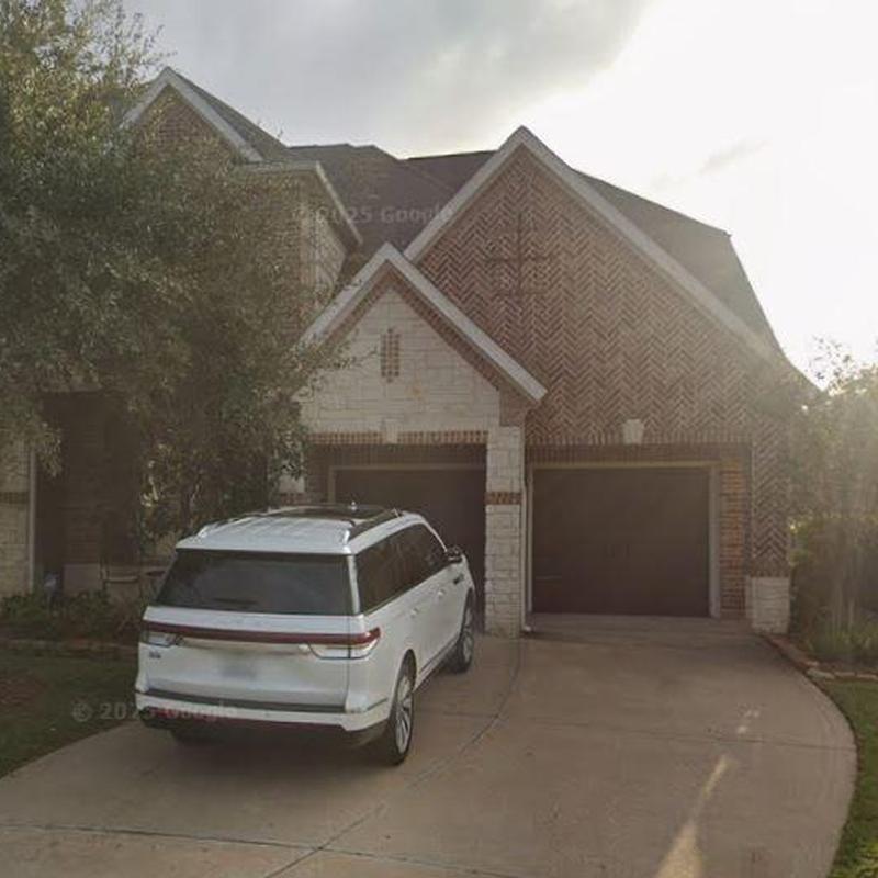 Garage door exterior with follow-up inspection in Katy TX