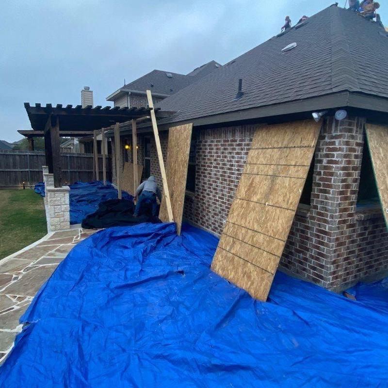 GAF Timberline HDZ roof installation with plywood panels