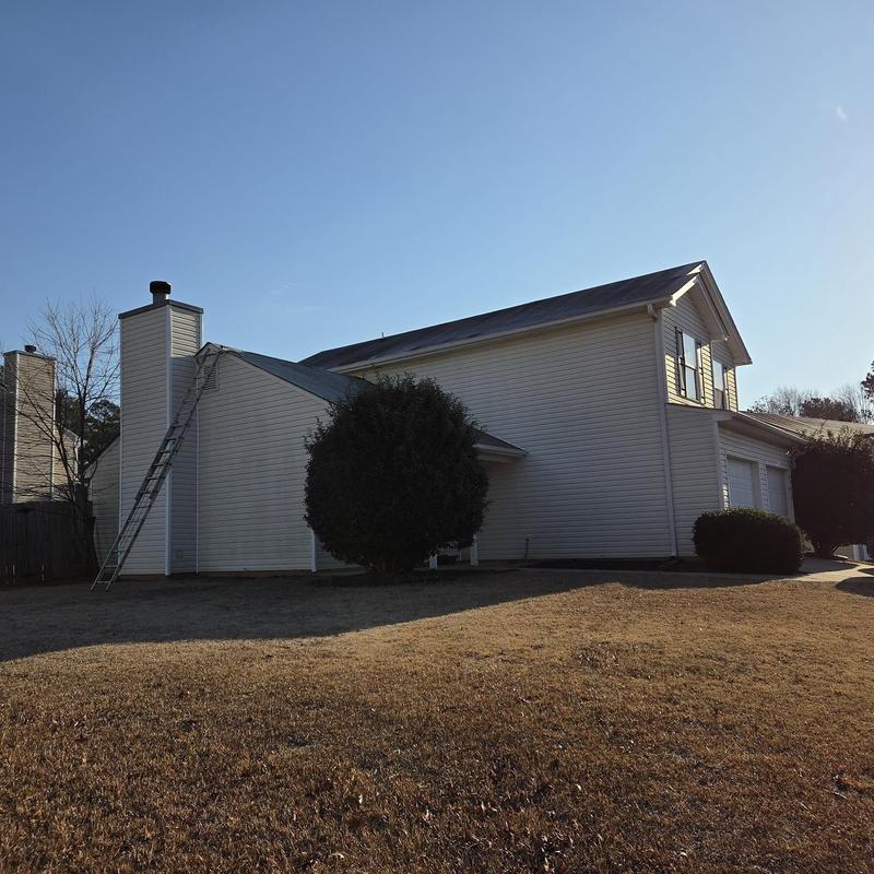 Box vent replacement and caulking on house roof