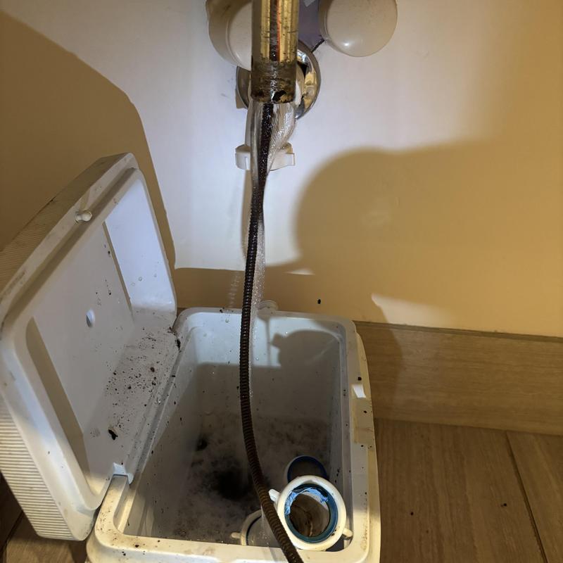 Bathroom sink drain snake machine cleaning in Dallas