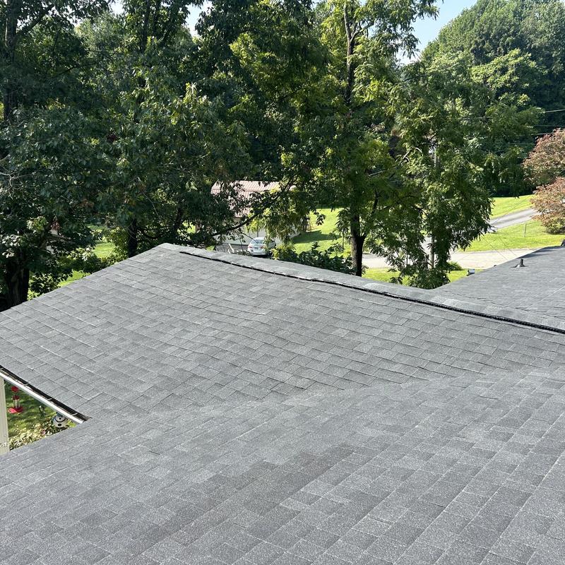 Black Shadow asphalt shingle roof on residential house