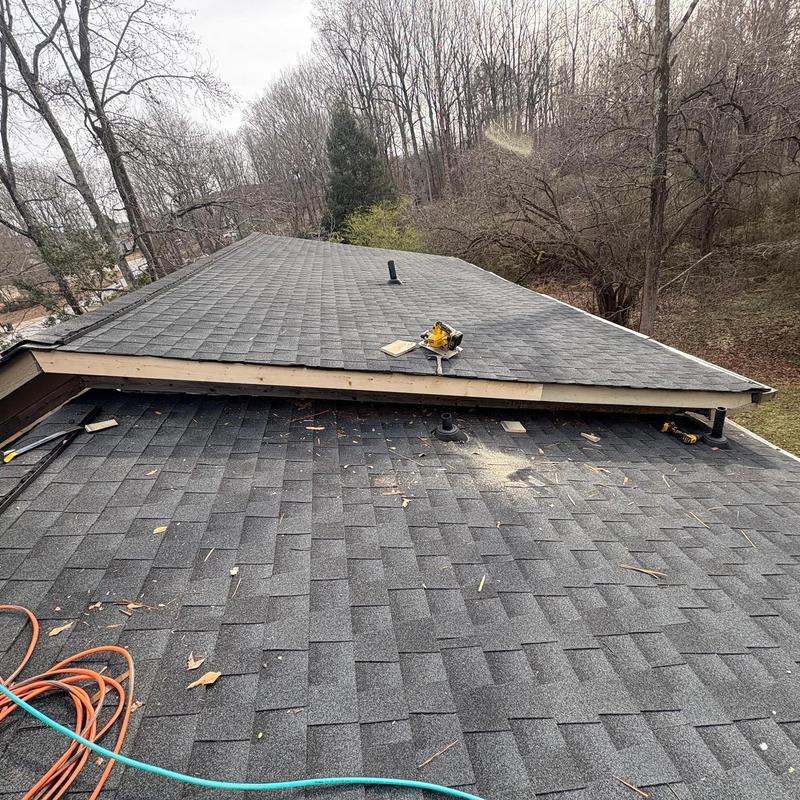 Soffit and fascia replacement on shingled roof