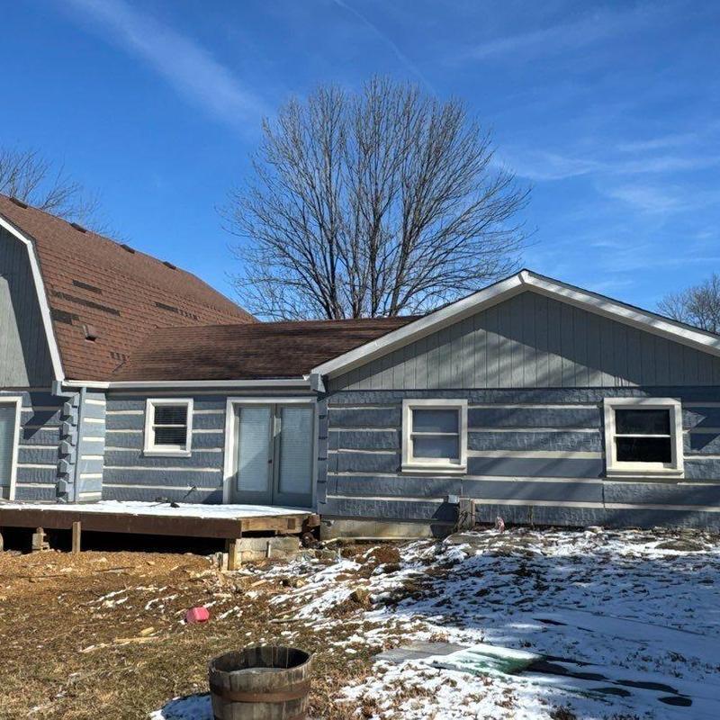 Roof shingles hail damage inspection with ventilation check