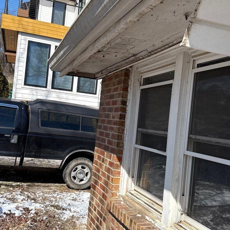 Window frame and siding inspection with weathering effects