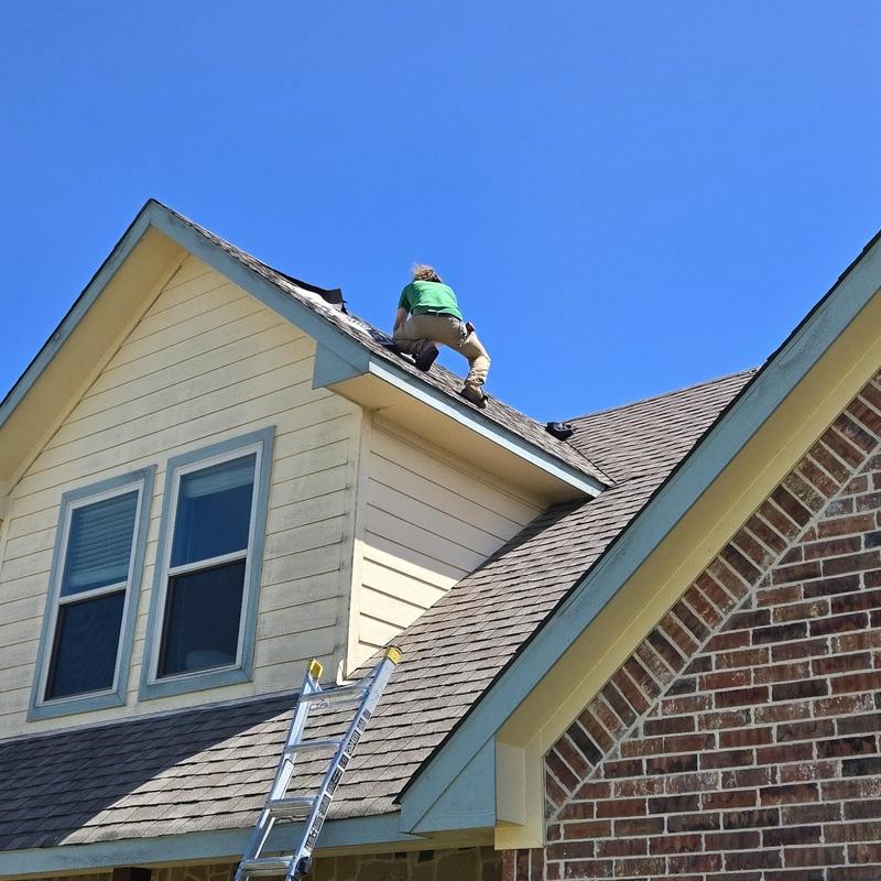 Asphalt shingle roof inspection for hail damage