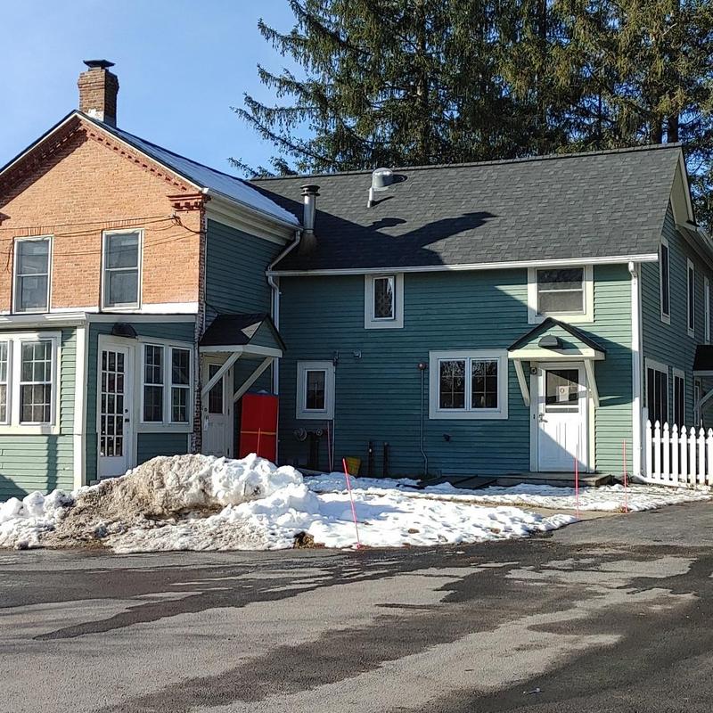 Asphalt shingle roof replacement on school building