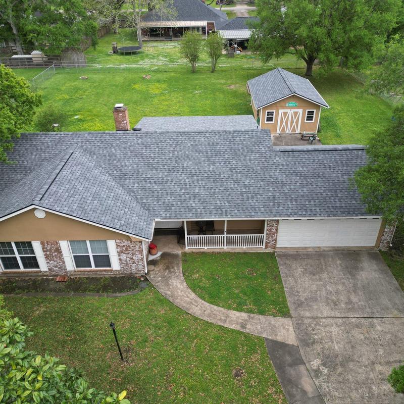 Tamko Titan XT Antique slate roof installation, Friendswood TX Tamko Titan XT Antique slate roof installation, Friendswood TX