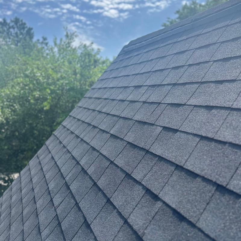 GAF Timberline HDZ asphalt roof shingles close-up GAF Timberline HDZ asphalt roof shingles close-up