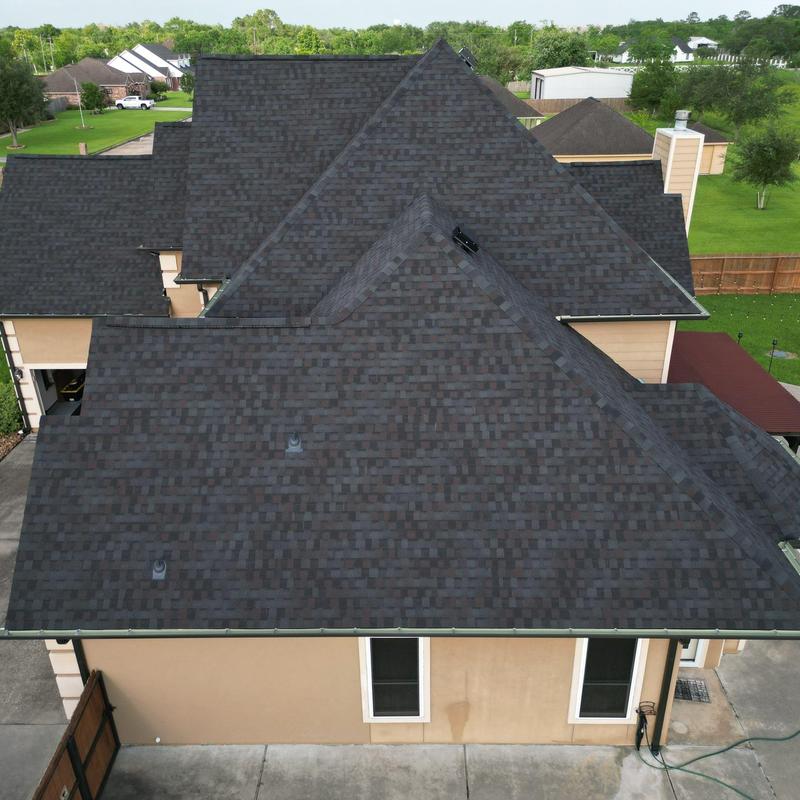 Tamko Titan XT Black Walnut roof installation in Friendswood TX Tamko Titan XT Black Walnut roof installation in Friendswood TX