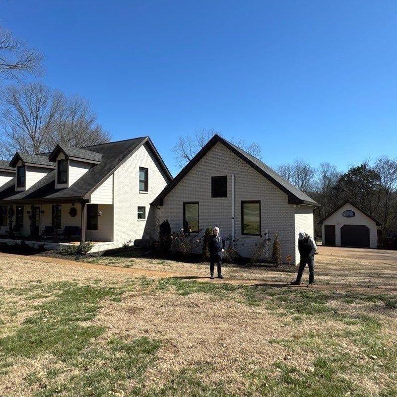 Asphalt shingle roof inspection with hail damage