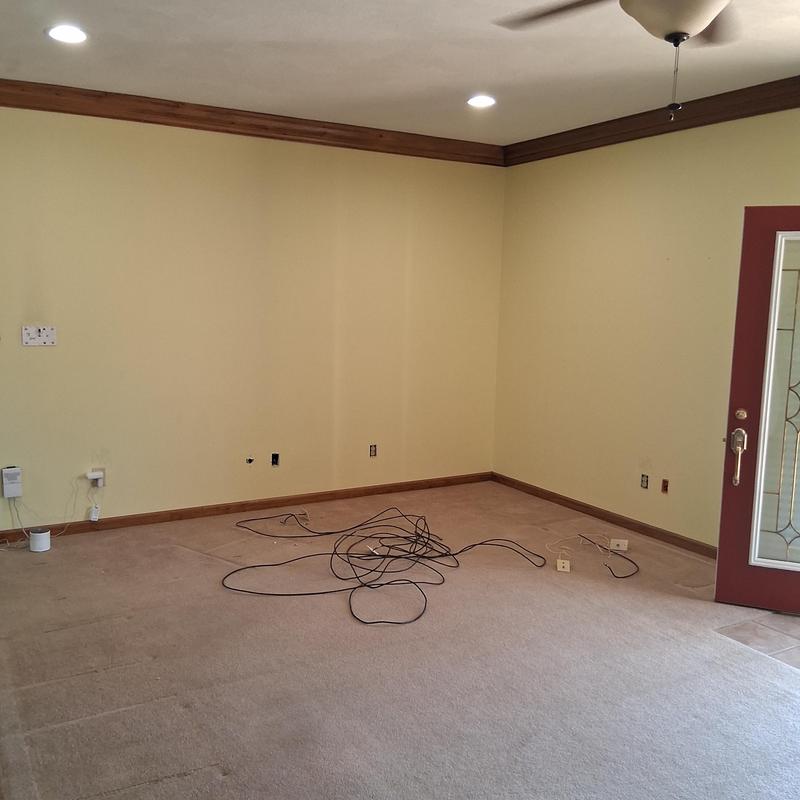 Living room furniture removal with cable storage Living room furniture removal with cable storage