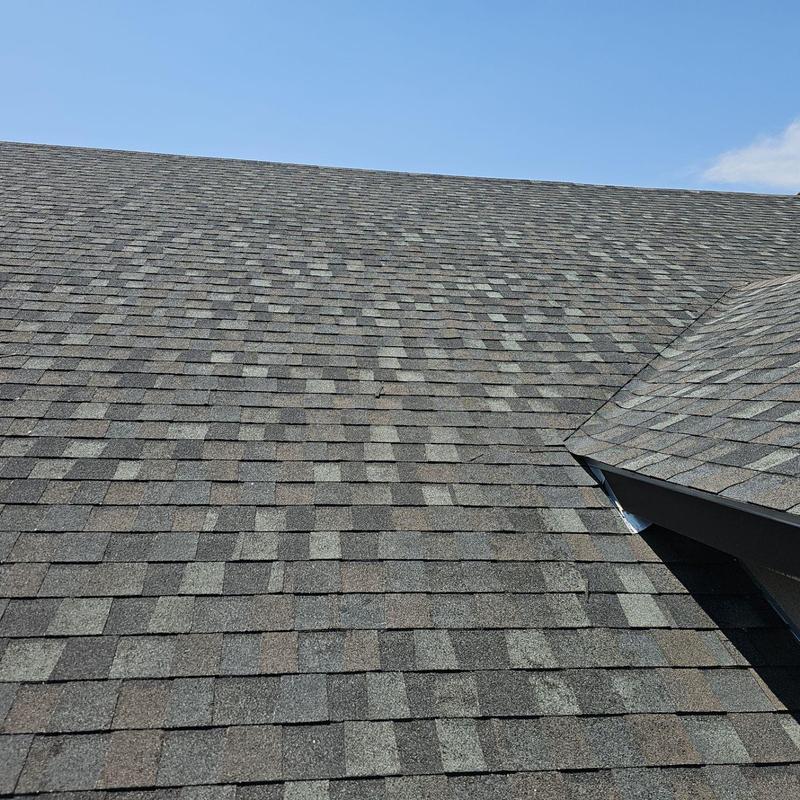 Asphalt shingles with hail damage inspection in Denver Asphalt shingles with hail damage inspection in Denver