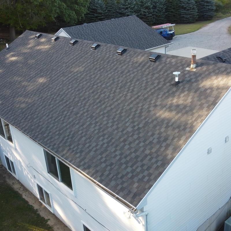 GAF Timberline HDZ shingle roof in Appalachian Sky color GAF Timberline HDZ shingle roof in Appalachian Sky color