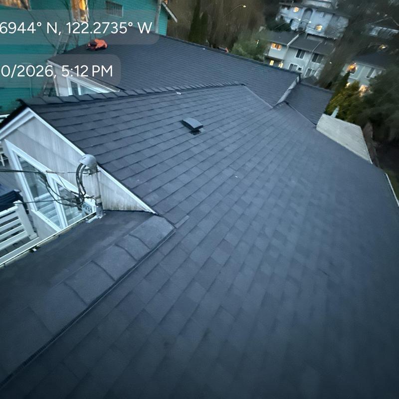 Full shingle roof replacement with vent installation