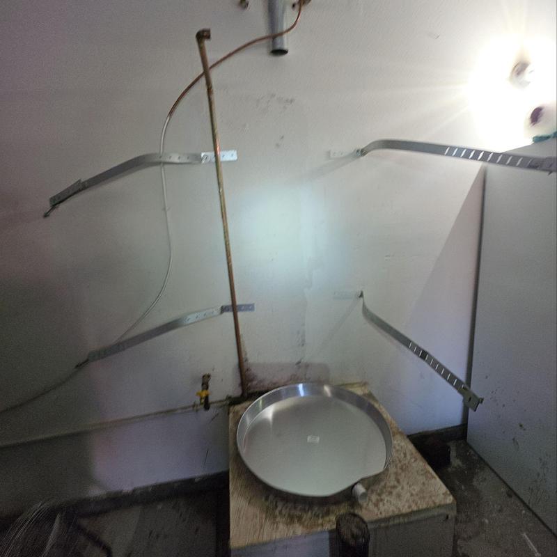 50 gallon water heater removal and pipe preparation