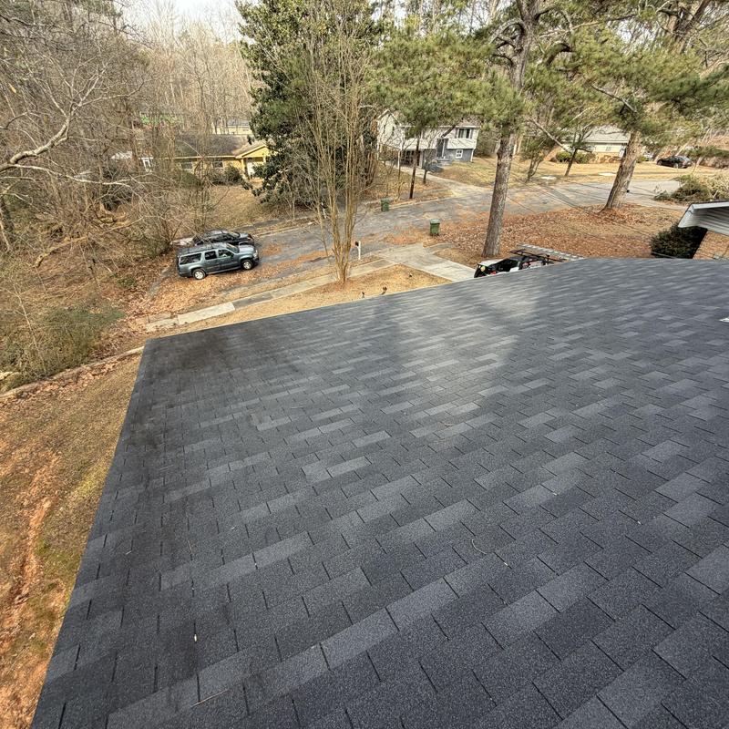 Charcoal 3-tab roof inspection, no holes found