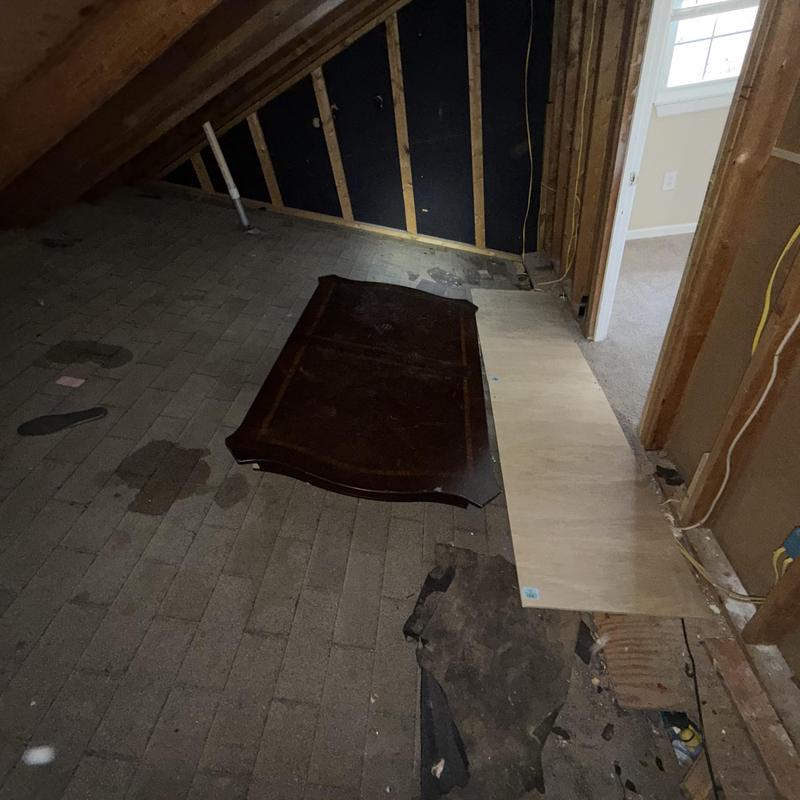 3-tab charcoal roof shingles and attic inspection