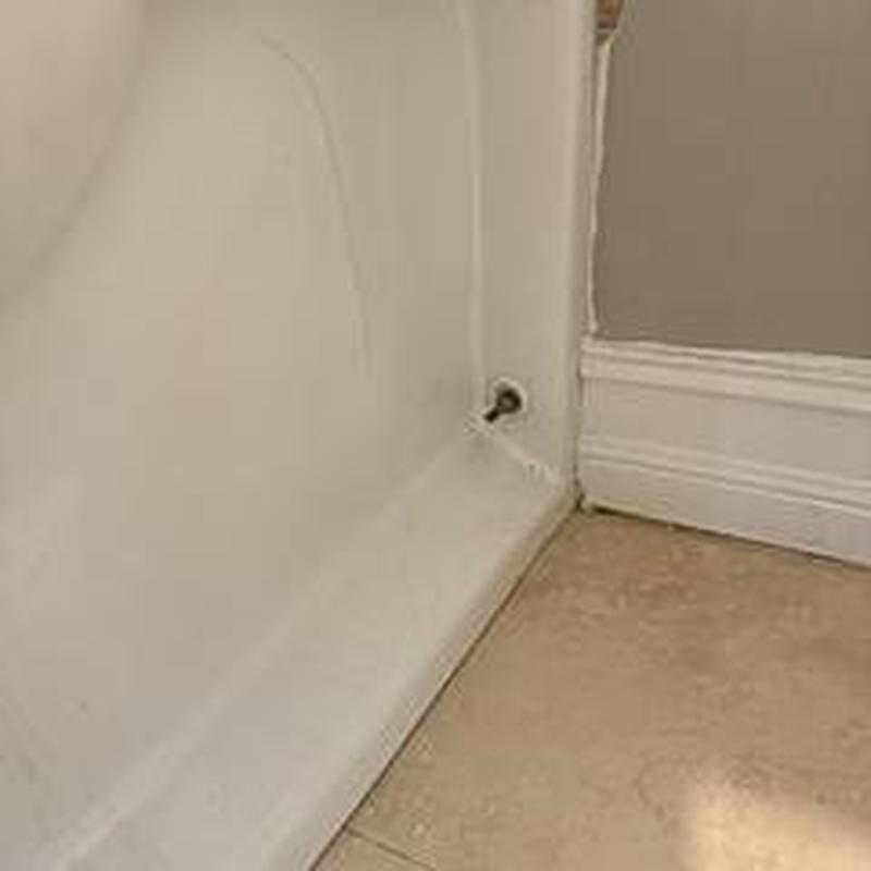 Toilet wax seal and flange area after removal
