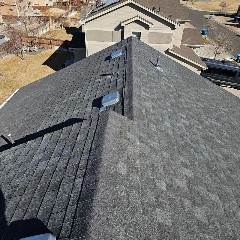 Shingle roof with pipe jack storm collars inspection Shingle roof with pipe jack storm collars inspection