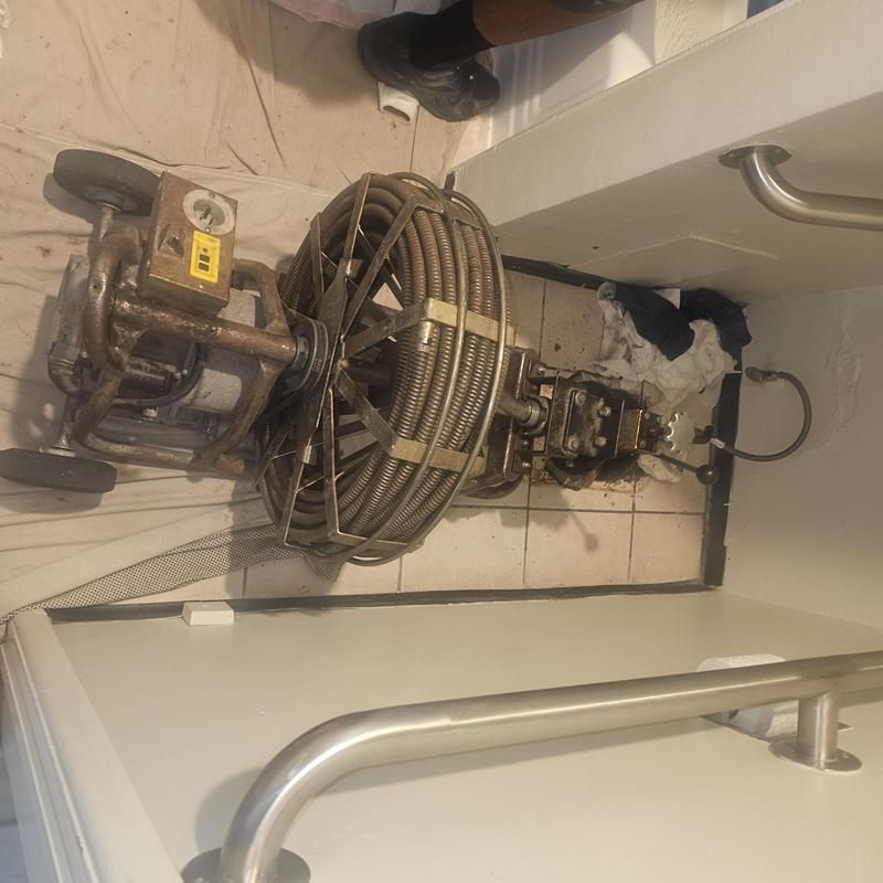 Sewer line with Gorlitz GO 62 drain snake tool