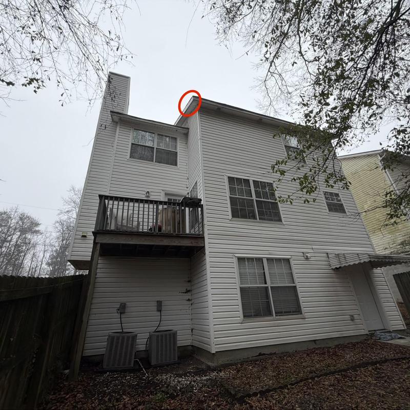 Metal flashing fastening issue on three-story siding