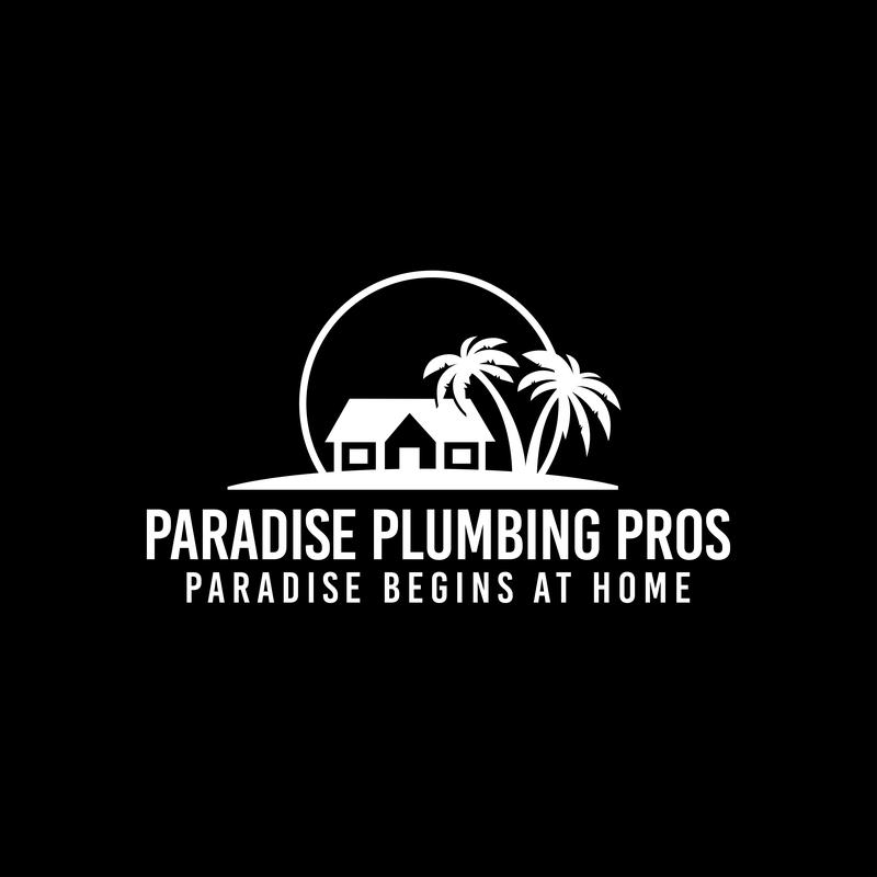 Plumbing drainage system restoration with logo background